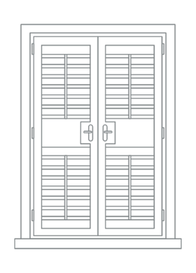 French Door Shutters