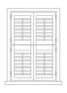 Tier-On-Tier Shutters